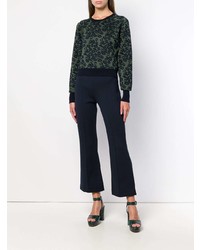 Pantalon flare bleu marine Sonia Rykiel