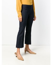 Pantalon flare bleu marine Erika Cavallini