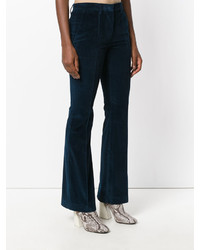 Pantalon flare bleu marine Etro