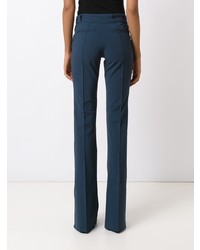 Pantalon flare bleu marine Gloria Coelho