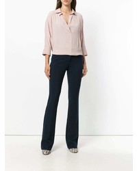 Pantalon flare bleu marine Ki6