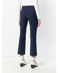 Pantalon flare bleu marine Sportmax