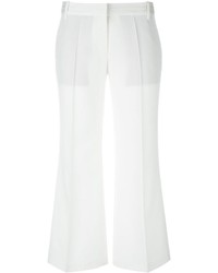 Pantalon flare en laine blanc Barbara Bui