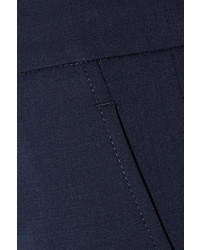 Pantalon flare en laine bleu marine Gucci