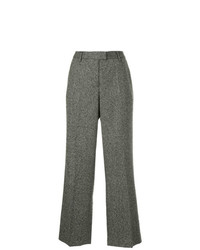 Pantalon flare gris Incotex