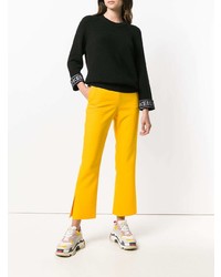 Pantalon flare jaune MSGM
