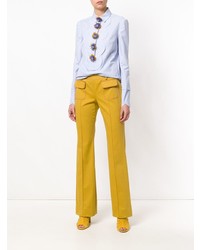 Pantalon flare jaune Talbot Runhof