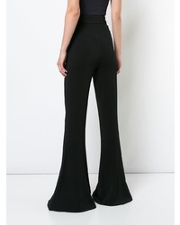 Pantalon flare noir Cushnie