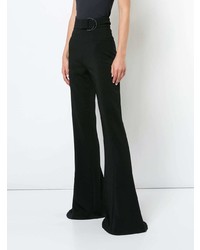 Pantalon flare noir Cushnie