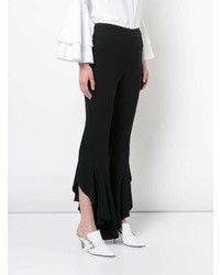 Pantalon flare noir Josie Natori