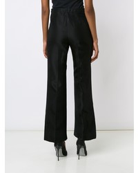 Pantalon flare noir Christian Siriano