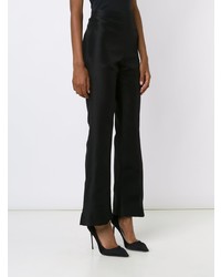 Pantalon flare noir Christian Siriano