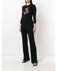 Pantalon flare noir Sonia Rykiel