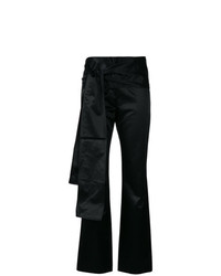 Pantalon flare noir Romeo Gigli Vintage