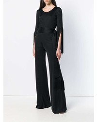 Pantalon flare noir Galvan