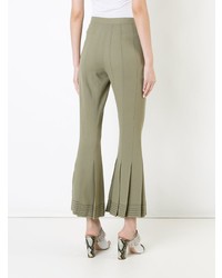 Pantalon flare olive Marco De Vincenzo