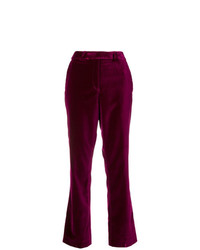 Pantalon flare pourpre foncé Etro