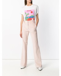 Pantalon flare rose Erika Cavallini