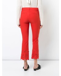 Pantalon flare rouge Derek Lam 10 Crosby