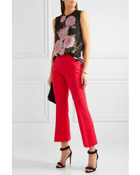 Pantalon flare rouge Giambattista Valli