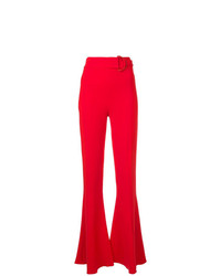 Pantalon flare rouge Cushnie