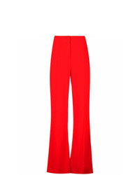 Pantalon flare rouge Dvf Diane Von Furstenberg