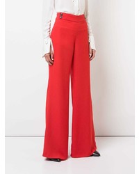 Pantalon flare rouge Veronica Beard