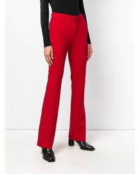 Pantalon flare rouge Dondup