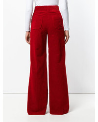Pantalon flare rouge Etro