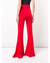 Pantalon flare rouge Cushnie