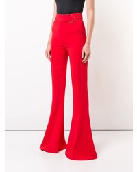 Pantalon flare rouge Cushnie