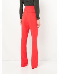 Pantalon flare rouge Semsem