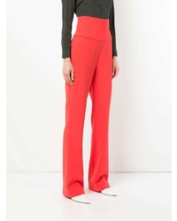 Pantalon flare rouge Semsem