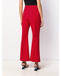 Pantalon flare rouge Marni