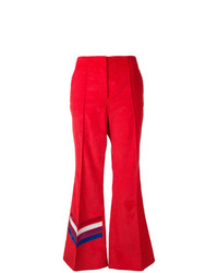 Pantalon flare rouge Mira Mikati