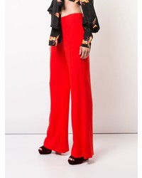 Pantalon flare rouge Dvf Diane Von Furstenberg