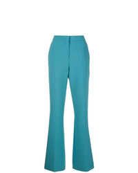 Pantalon flare turquoise Victoria Victoria Beckham