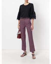 Pantalon flare violet Etro