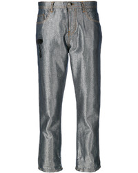 Pantalon gris foncé Fendi