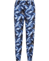 Pantalon imprimé bleu marine Mikoh