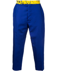 Pantalon imprimé bleu Haider Ackermann