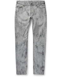 Pantalon imprimé gris