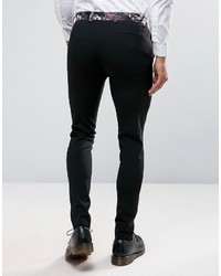 Pantalon imprimé noir Asos