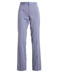 Pantalon large à carreaux bleu clair Banana Republic