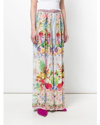 Pantalon large à fleurs multicolore Camilla
