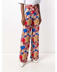 Pantalon large à fleurs multicolore Vivetta