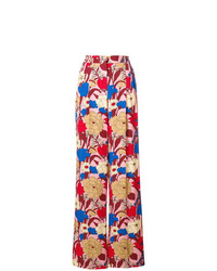 Pantalon large à fleurs multicolore Vivetta