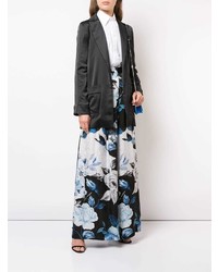 Pantalon large à fleurs noir Off-White