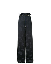 Pantalon large à fleurs noir Mother of Pearl