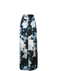Pantalon large à fleurs noir Off-White